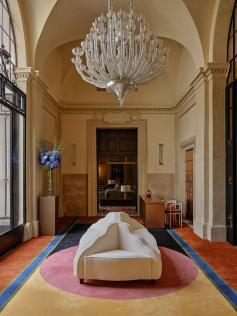 Inside a Roman Palazzo Hotel Designed by Call Me By Your Name Director Luca Guadagnino | Architectural Digest Roman Living Room, Beauty Of Universe, 3d Printed House, Mostar Bosnia, Luca Guadagnino, Mexican Beach, Rome Hotels, Ritz Paris, Boho Interior Design