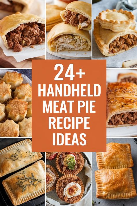 Medieval Meat Pie, Italian Meat Pie Recipe, French Meat Pie Recipe, Meat Pies Recipes, Meat Pie Recipes, Meat Hand Pie Recipe, Handheld Dinner, Turn Overs, Savory Hand Pies Recipes