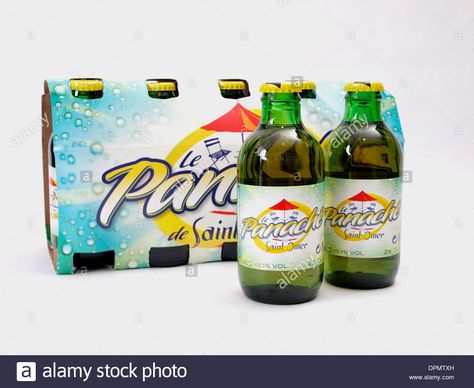 Download this stock image: Saint-Omer Panache, a French shandy drink sold in Morrisons supermarket in the UK - DPMTXH from Alamy's library of millions of high resolution stock photos, illustrations and vectors. Shandy Drink, Morrisons Supermarket, Chicken Pesto Panini, Mont St Michel France Normandy, Panini Recipes, Shandy, Pesto Chicken, Soju Bottle, Betty Crocker