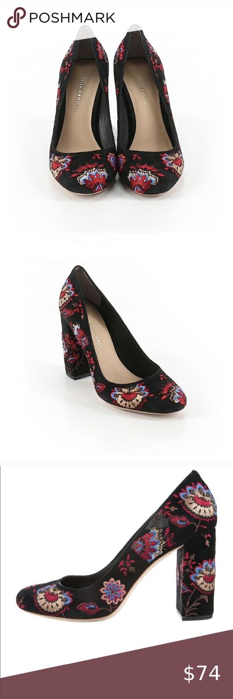 Loeffler Randall Sydnee Floral Embroidered Pump Boho Velvet, Loeffler Randall Shoes, Black Suede Shoes, Aesthetic Black, Loeffler Randall, Retro Aesthetic, Super Clean, Suede Shoes, Pink Fashion