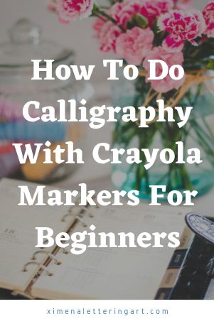 How To Do Brush Lettering WIth Crayola Markers or BEginners Crayola Hand Lettering, Crayola Marker Calligraphy, Crayola Marker Art, Calligraphy With Crayola Markers, Calligraphy Step By Step, Lettering Notebook, Marker Calligraphy, Crayola Calligraphy, Fake Calligraphy