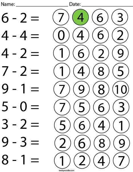 1 Class Math Worksheet, Educational Printables For Kids, Numbers 1-10, Worksheets For Kids Math, Easy Math Worksheets, Worksheet Math, Kindergarten Math Worksheets Free, Kindergarten Phonics Worksheets, Twisty Noodle