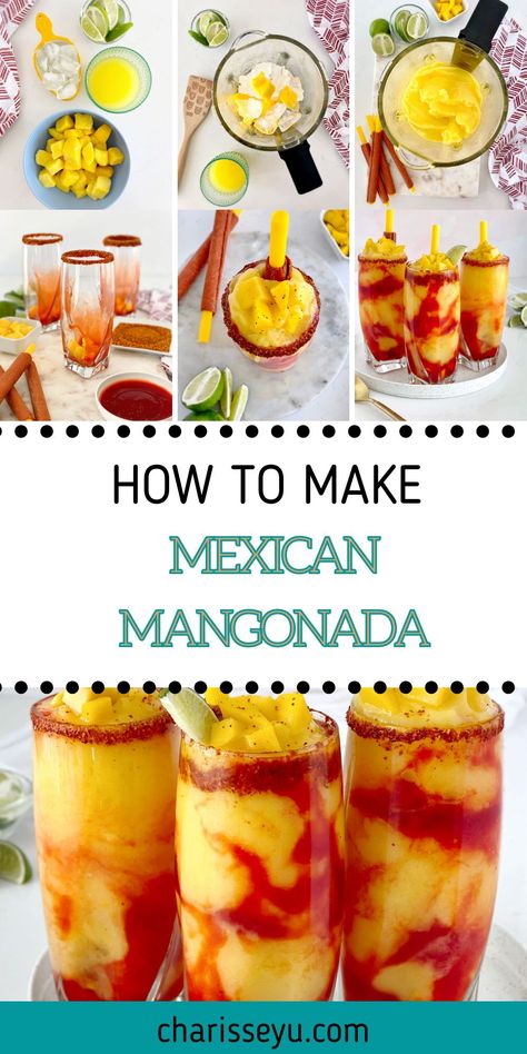 Mangonada Recipe, Mexican Drink Recipes, Mexican Fruit, Boat Food Ideas, Mexican Snacks, Mexican Drinks, Mexican Dessert Recipes, Lake Food Ideas Summer, Food Ideas Summer