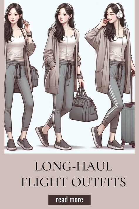 long haul travel outfit Airplane Outfit Comfy, Long Haul Flight Outfit, Long Haul Flight Essentials, On Airplane, Flight Outfit, Airplane Outfits, Europe Travel Outfits, Flight Essentials, Long Haul Flight