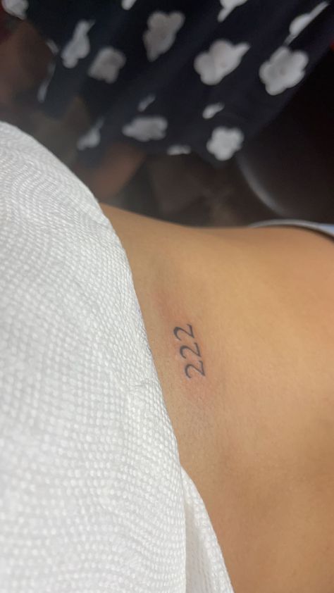 222 Back Tattoo, Angel Numbers 222 Tattoo, 222 Tattoo Ideas Font, 222 Rib Tattoo, Small 222 Tattoo, 222 Font Tattoo, 222 Tatoos, Number Two Tattoo, 1221 Tattoo