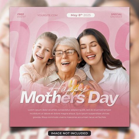 Mother Day Ads, Mothers Day Ads, Mothers Day Social Media, Mothers Day Discount Banner, Mother’s Day Poster Design, Mother's Day Social Media Poster, Mothers Day Graphic Design Posters, Mothers Day Offer Poster, Mothers Day Ad