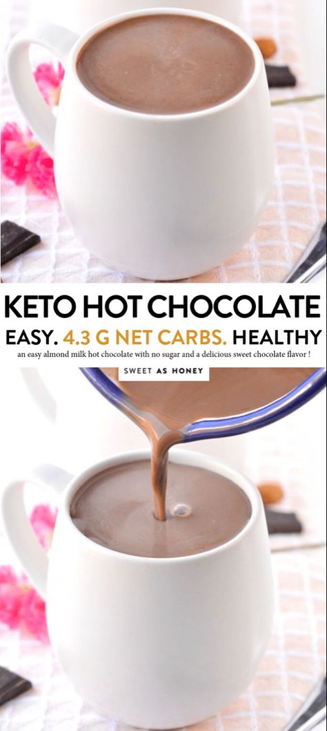 Low Carb Hot Chocolate, Keto Hot Chocolate, Desserts Keto, Keto Holiday, Low Carb Drinks, Sugar Free Low Carb, Keto Friendly Desserts, Keto Drink, Keto Chocolate