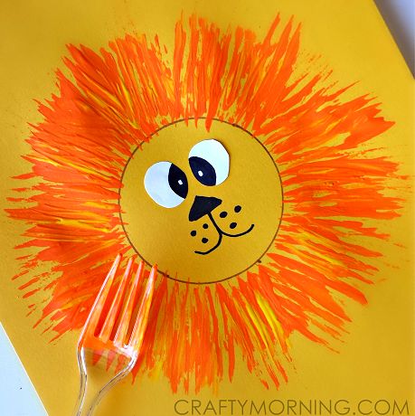 Mothers Day Card Kids, Fork Crafts, Lion Craft, Hedgehog Craft, Crafty Morning, Sunflower Crafts, Bear Crafts, Cat Crafts, Diy Baby