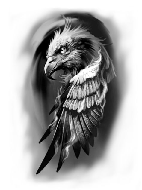 Bald Eagle Tattoo Design, Eagle Tattoo Designs, Simple Mandala Tattoo, Eagle Wing Tattoos, Eagle Head Tattoo, Half Sleeve Tattoo Stencils, Small Tattoo Placement, Catrina Tattoo, Wolf Tattoo Sleeve