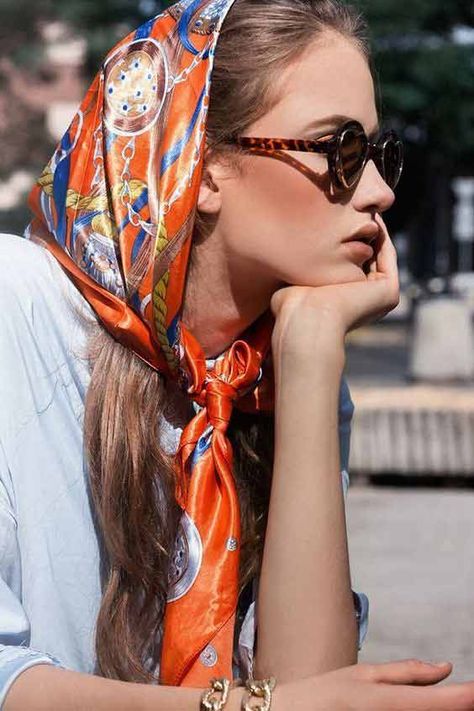 40+ Head Scarf, Head Wrap, Headband Styles For Girls In 2021 | FashionEven Hair Scarf Styles, Ways To Wear A Scarf, Cotton Club, Head Scarf Styles, Nature Tattoos, Sophia Loren, How To Wear Scarves, Moda Vintage, 가을 패션