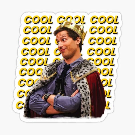 Jake Peralta Stickers, Cool Cool Cool Cool Brooklyn 99, Sitcom Stickers, Brooklyn Nine Nine Stickers, B99 Stickers, Brooklyn 99 Stickers, Jake Peralta, Bubble Stickers, Brooklyn 99