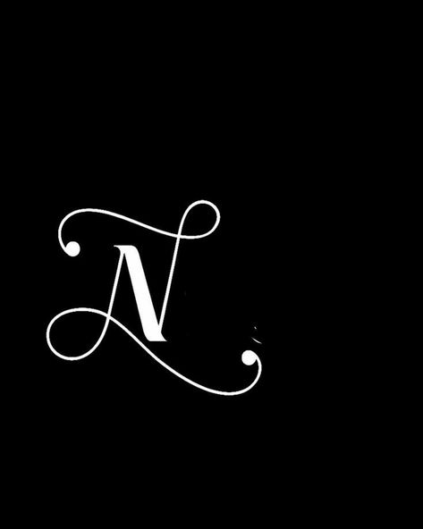 N Signature Ideas, N Letter Images, N Wallpaper Letter Aesthetic, N Letter Design, Letter N Logo, N Logo Design, Floral Monogram Letter, Friendship Quotes Images, Aesthetic Letters