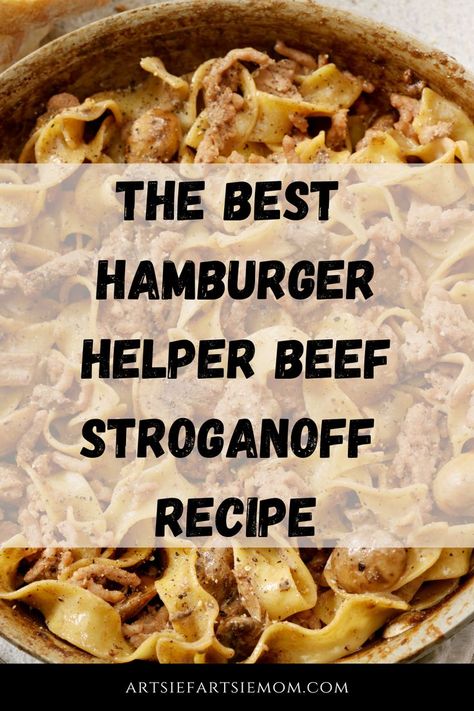 Not from a box recipe. This homemade beef stroganoff is similar to the hamurger helper recipe but so much better. A quick and simple dinner recipe. Hamburger Beef Stroganoff, Hamburger Helper Stroganoff, Hamburger Helper Beef Stroganoff, Cat Hamburger, Homemade Beef Stroganoff, How To Make Hamburgers, Beef Stroganoff Recipe, Beef Stroganoff Easy, Stroganoff Recipe