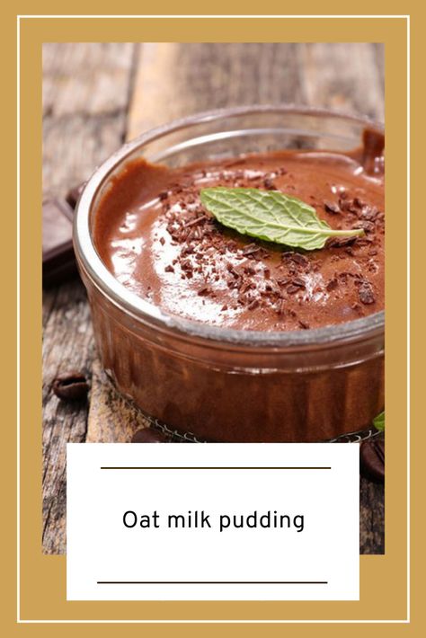 Make your weekend a little sweeter with this homemade chocolate pudding for dessert. It's made with oat milk, making it high in fibre and delicious! Head here for the recipe: Oatmilk Dessert Recipes, Oatmilk Pudding, Quinoa Pudding, Pudding Recipes Homemade, Easy Treats To Make, Homemade Chocolate Pudding, Milk Pudding, Sweet Milk, Homemade Pudding