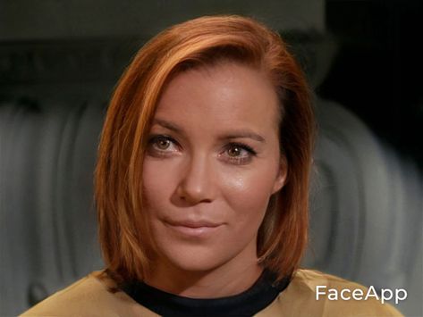 Star Trek TOS with ‘FaceApp’ (My Gallery of 45 pictures) | TrekkerScrapbook Star Trek Concept Art, Star Trek Mirror Universe, Star Trek Continues, Scifi Movies, Star Trek Crew, Start Trek, Captain Janeway, Star Trek 1966, Star Trek Spock