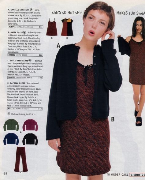 90s Fashion Catalog, 90s Teen Fashion, 1990s Fashion, 90s Fashion Outfits, 90s Outfit, 2000s Fashion Outfits, Fashion Catalogue, Grunge Goth, Moda Vintage