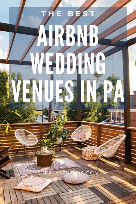 If you're on the hunt for a small wedding venue, look no further than Airbnb. Here's 10 promising spots in Pennsylvania to host a micro wedding. #airbnbwedding #airbnbweddingvenue #paweddingvenues #smallnycwedding #smallwedding #smallweddingvenuenyc #intimatewedding #microwedding #paelopement #pennsylvaniaelopement #pennsylvaniawedding #pawedding #pamicrowedding #pennsylvaniamicrowedding #paelopementideas #elopementideas #njelopementphotography #paelopementphotographer #paweddingphotographer Micro Wedding Pennsylvania, Pennsylvania Elopement, Pennsylvania Wedding Venues, Micro Wedding Reception, Simple Wedding Venues, Elopement Party, City Wedding Venues, Wedding Venues Pennsylvania, Pool Wedding