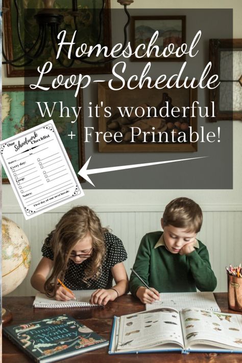 Homeschool Loop Schedule, Loop Schedule, Homeschool Hacks, Free Printable Planner, Homeschool Routine, Homeschool Room, Homeschool Education, Homeschool Inspiration, Homeschool Schedule