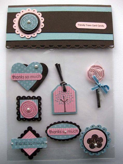 Cute! Card Candy Ideas, Scrap Embellishments, Handmade Embellishments, Scrapbook Embellishments Diy, Diy Embellishments, Embellishment Ideas, Card Candy, Embellishment Diy, Card Embellishments