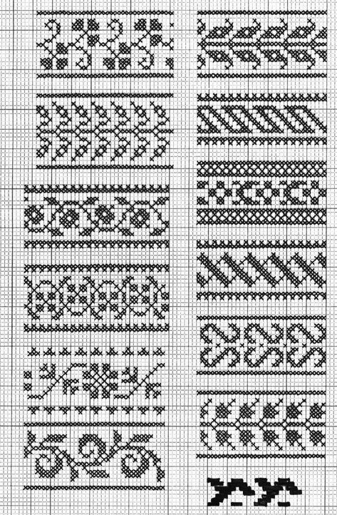 Fair Isle Chart, Cross Stitch Border Pattern, Fair Isle Knitting Patterns, Fair Isles, Colorwork Knitting, Pola Kristik, Cross Stitch Borders, Fair Isle Knitting, Knit Stitch Patterns