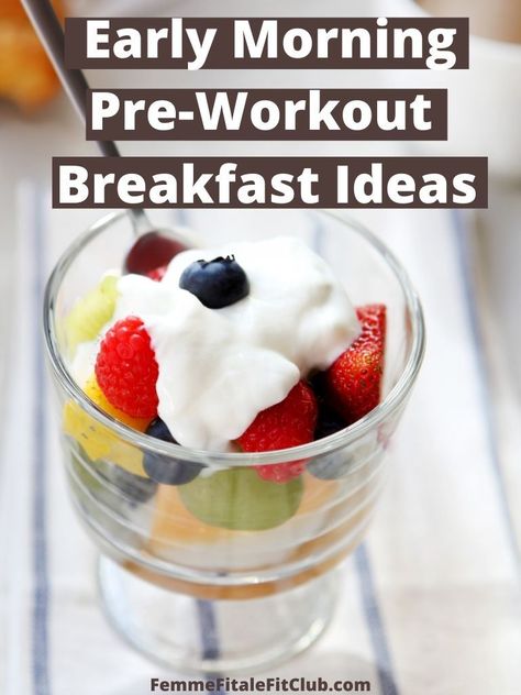 Easy Pre Workout Breakfast, Preworkout Food Morning, Morning Pre Workout Meal, Best Pre Workout Food, Pre Workout Breakfast, Good Protein Foods, Lunch Time Workout, Preworkout Snack, Morning Workouts