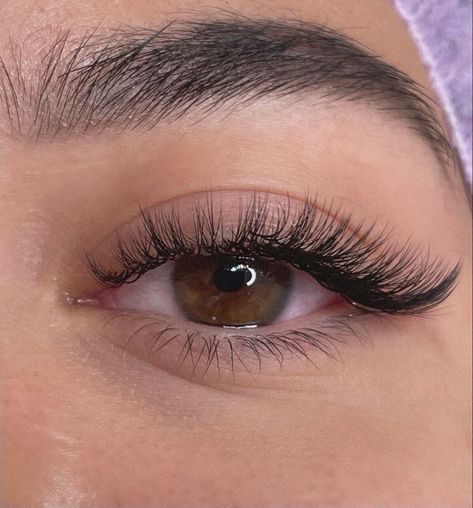 EXTENSÃO DE CÍLIOS - PASSO A  PASSO Foxy Eyelash Extensions, Natural Fake Eyelashes, False Eyelash Remover, Cat Eye Lash, Eyelash Extensions Styles, Lash Extensions Styles, Perfect Eyelashes, Doll Eye Makeup, Pretty Lashes