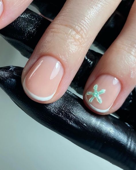 The cutest little star fish to slightly jazz up my clients classic French tips 🤍 #nails #holidaynails #summernails #naildesign #nailart #nailinspo French Tips Nails, Fish Nails, Tips Nails, Star Fish, French Tips, July 10, Nail Technician, Holiday Nails, Starfish