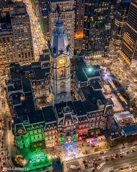 Philadelphia City Hall, Philadelphia City, Aerial Video, Philadelphia Museum Of Art, Aerial Photo, Aerial Photography, Christmas Village, City Hall, Holiday Festival