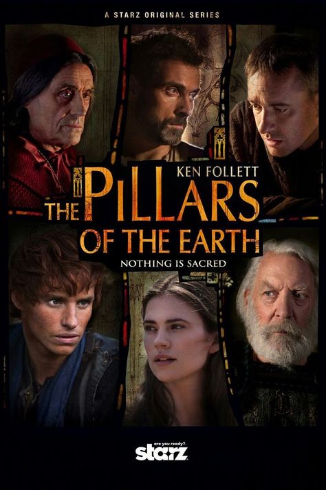 The Pillars Of The Earth, Pillars Of The Earth, Earth Seasons, Amy Sedaris, Ken Follett, Donald Sutherland, Tv Series To Watch, Timothy Olyphant, Hayley Atwell