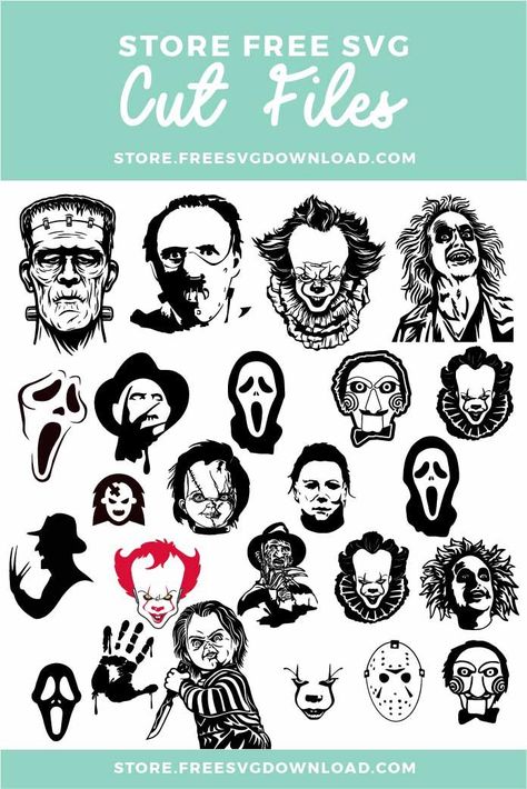 Pennywise Svg, Chucky Svg, Easy Tattoos To Draw, Horror Movie Svg, Horror Movie Tattoos, Cricut Svg Files Free, Movie Tattoo, Movie Tattoos, Cricut Expression