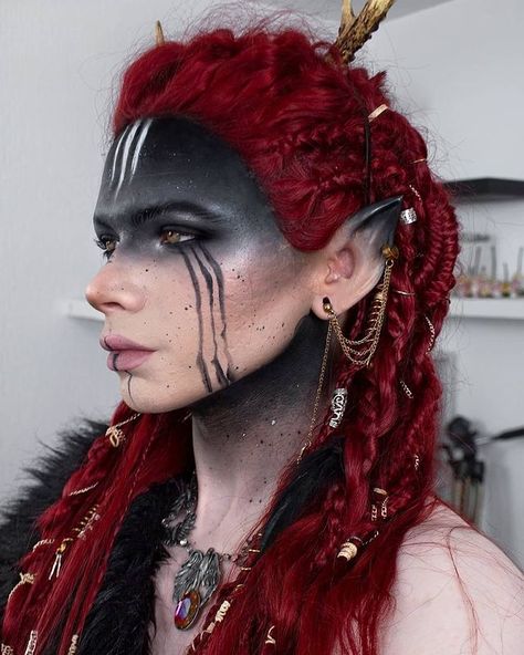 Spiral Direct (@spiraldirect) • Instagram photos and videos Pagan Makeup, Viking Makeup, Viking Warrior Woman, Fae Aesthetic, Elf Cosplay, Medieval Festival, Viking Dress, Special Makeup, Face Paint Makeup