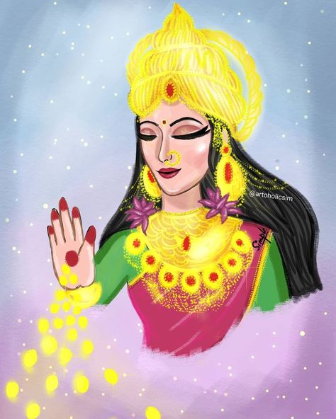 Laxmi Goddess Rangoli, Laxmi Rangoli, Laxmi Maa, Lakshmi Narayana, Lakshmi Mata, Devi Maa, Rangoli Designs Simple Diwali, Colorful Rangoli, Rangoli Designs Flower