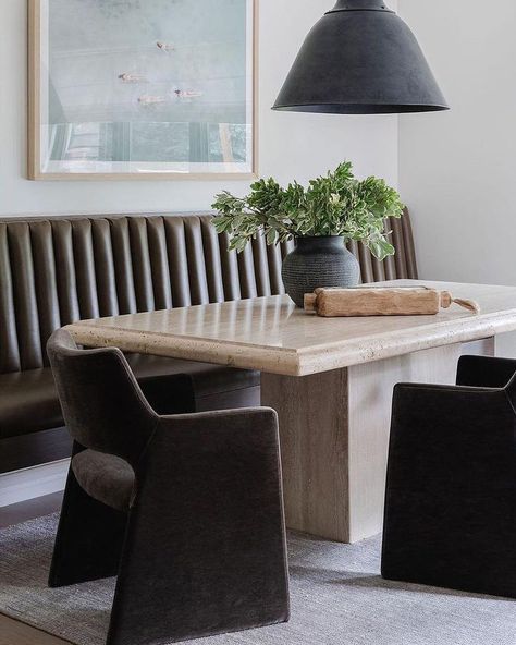 24 • Instagram Cb2 Dining Room, Farmhouse New Build, Cb2 Dining, Kitchen 2024, Dining Table And Chairs, Eclectic Home, Breakfast Nook, New Build, Acupuncture