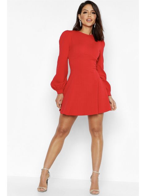 Blouson Sleeve, Christmas Party Dress, Bodycon Fashion, Looks Chic, Cami Dress, Guest Dresses, Skater Dress, Get Dressed, Short Dress