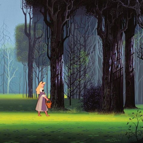 Sleeping Beauty Forest, Futuristic Farm, Disney Forest, Eyvind Earle, Sleeping Beauty 1959, Disney Moments, Believe In Your Dreams, Movie Classics, Fairytale Aesthetic