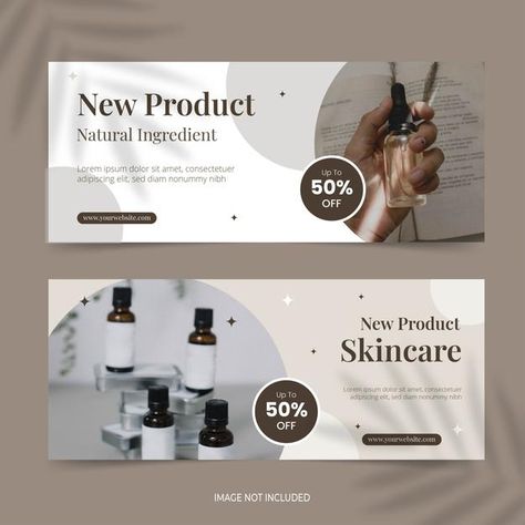 Website Banner Design Products, Skincare Banner Design Ideas, Cosmetic Web Banner, Web Banners Inspiration, Ad Banner Design Ideas, Promotional Banner Design, Graphic Designer Banner, Web Banner Design Ads, Skincare Banner Design