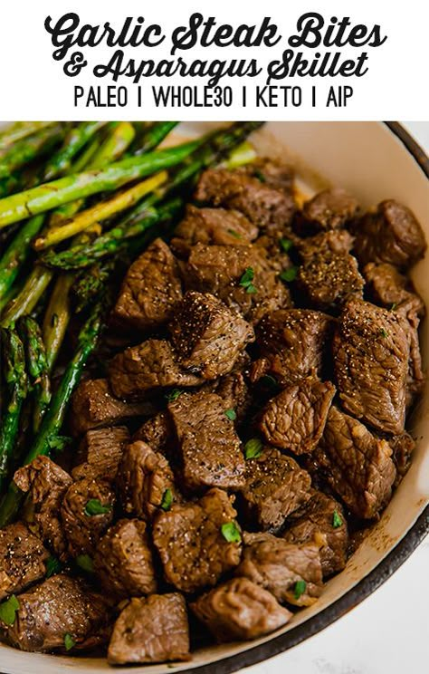 These garlic balsamic steak bites are an easy and delicious way to enjoy steak. Serve them as an appetizer, or make it a one pan meal with asparagus or a vegetable of choice. Cooking Vibes, Steak Asparagus, Aip Protocol, Aip Meals, Ways To Cook Steak, Balsamic Steak, Unbound Wellness, Garlic Balsamic, Primal Blueprint