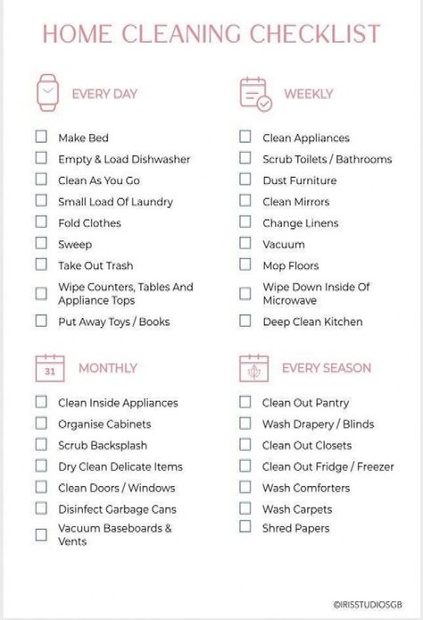 Home Cleaning Checklist Printable Daily, Weekly, Monthly Cleaning Planner Cleaning Schedule Chores Checklist Instant Download - Etsy #Trends #a #The #for #Cleaning #Ultimate #Motivation #CreativeIdeas #Guide #to #Creating #Tidy #Home #a #Schedule Home Cleaning Checklist, Planner Cleaning Schedule, Chores Checklist, Room Cleaning Tips, Monthly Cleaning, Chore Checklist, Room Checklist, Cleaning Checklist Printable, Planner Cleaning