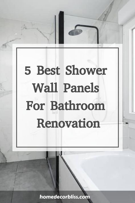 Revitalize your bathroom space with a brand-new look and ambiance. When planning your renovation, don't overlook the importance of choosing the perfect shower wall panels that align with your style and requirements. The market offers an array of options, making it challenging to decide which one is right for you... Shower Storage Ideas, Cultured Marble Shower Walls, Laminate Wall Panels, Acrylic Shower Walls, Marble Shower Walls, Half Wall Shower, Shower Makeover, Waterproof Wall Panels, Bathroom Shower Panels