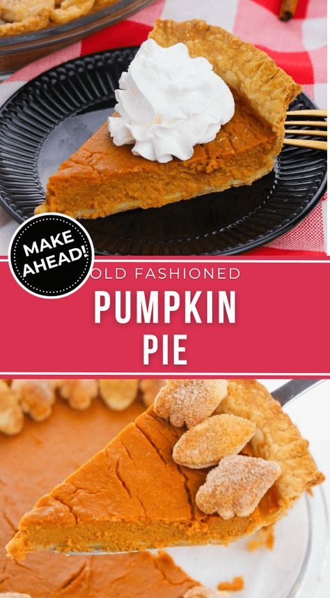 There is truly something special about an old fashioned pumpkin pie. It was a special dessert on your Grandma's table or for special holiday meals. This recipe is spectacular and super easy to make. Creamy, spicy and perfect. Spicy Pumpkin Pie Recipe, Old Fashioned Pumpkin Pie Recipe, Libbys Pumpkin Pie, Best Pumpkin Pie Recipe, Dessert Pie Recipes, Best Pumpkin Pie, Pumpkin Pie Recipe, Pumpkin Recipes Dessert, Special Desserts