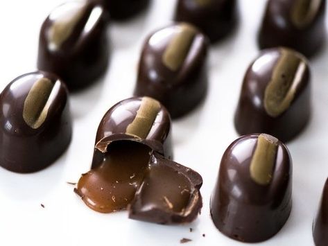 Bon Bons Recipe, Chocolate Candy Recipes, Serious Eats, Homemade Candies, Candy Making, Trifle, Candy Recipes, Chocolate Candy, Chocolate Recipes