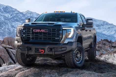 GMC's 2024 Sierra 2500 HD AT4X Edition Is Its Most Off-Road Capable | HiConsumption Canyon Truck, Gmc 2500, Gmc Sierra 2500hd, Sierra 2500, Chevrolet Colorado, Offroad Trucks, Jeep Gladiator, Gmc Trucks, Gmc Sierra 1500