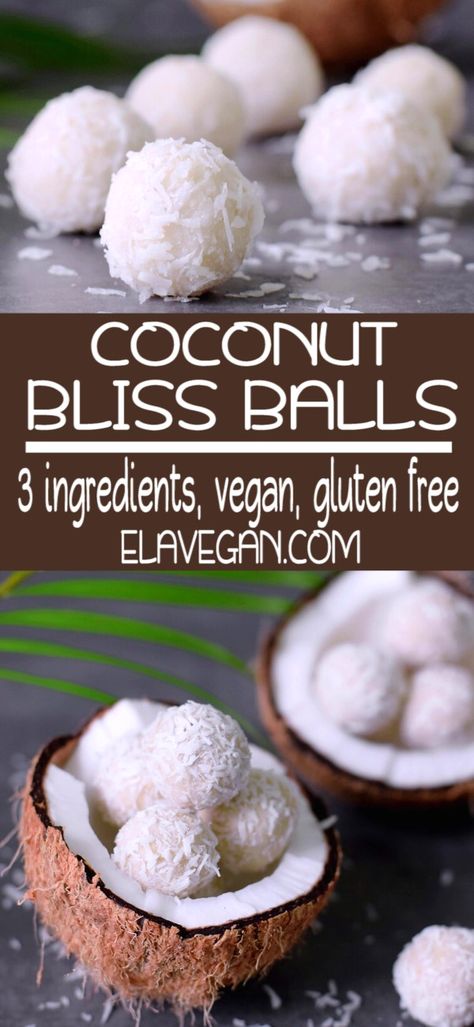 Coconut Bliss Balls, Healthy Party Snacks, Healthy Savory Snacks, Low Oxalate, Healthy Snacks To Buy, Coconut Balls, Desserts Vegan, Bliss Balls, Healthy Work Snacks