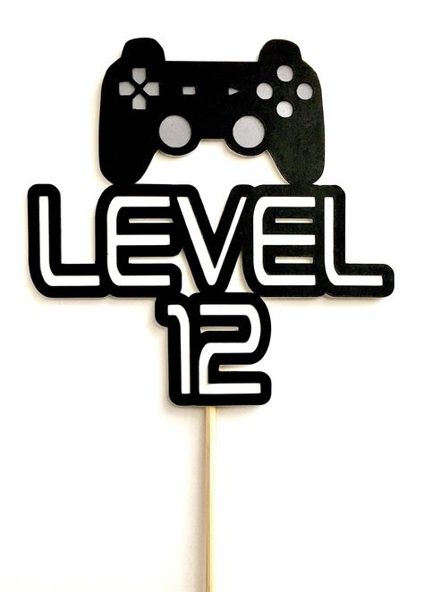 Playstation Cake Topper, Playstation Birthday, Gamers Party Ideas, Gamer Cake Topper, Video Game Birthday Party Decorations, Teenage Cards, Playstation Party, Playstation Cake, Video Game Party Decorations