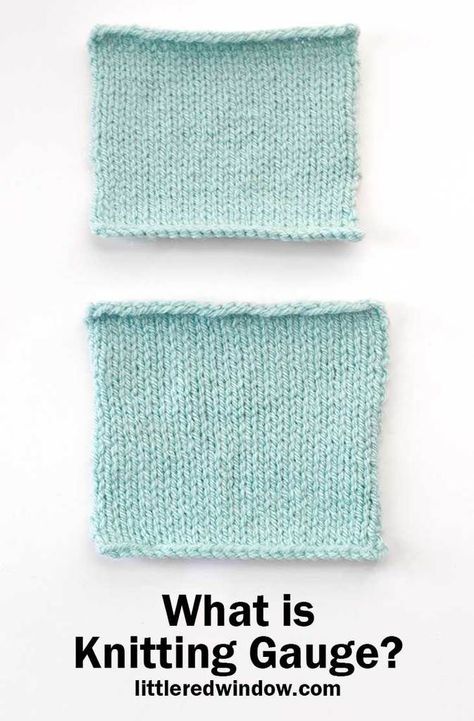 Learn all about knitting gauge and have all of your knitting gauge questions answered with this detailed FAQ! How To Switch Colors In Knitting, Yarn Gauge Chart, Needle Gauge Size Chart, How To Use Sewing Gauge, Knitting Gauge Calculator, Snood Knitting Pattern, Unique Knitting Patterns, Gauge Knitting, Knit Stitches For Beginners