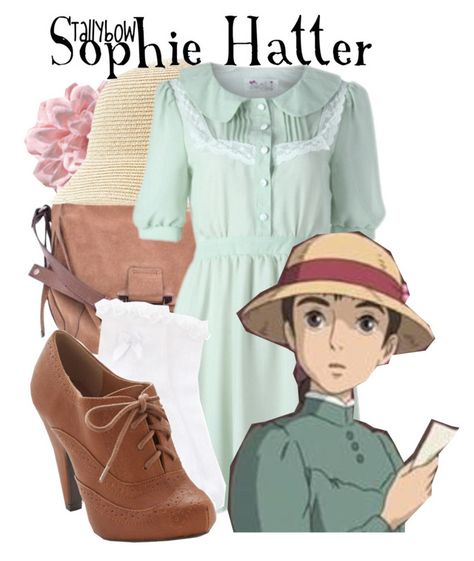 "Sophie Hatter" by tallybow ❤ liked on Polyvore featuring H&M, Kooba and Oasis Sophie Hatter, Nerdy Outfits, Character Inspired Outfits, Disney Bound Outfits, Anime Inspired Outfits, Casual Cosplay, Cute Costumes, Anime Costumes, Themed Outfits