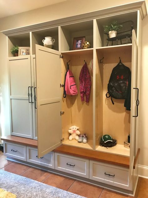 Mudroom Cabinet, Mudroom Remodel, Mudroom Closet, Mudroom Cabinets, Mudroom Makeover, Laundry Room/mud Room, Entry Closet, Mud Room Entry, Entryway Closet