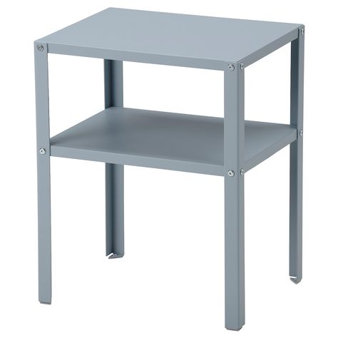 Check out this KNARREVIK from IKEA. Here’s a little more information: https://ingka.page.link/tYcwjtti2459frij9 Knarrevik Nightstand, Blue Bedside Tables, Designer Nightstand, Ikea Side Table, Blue Nightstands, Nightstand Light, Bedside Table Storage, Chair Side Table, Bed Slats