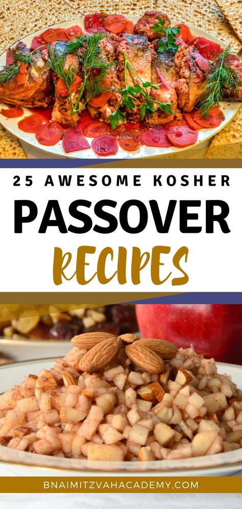 Kosher Potluck Recipes, Kosher For Passover Recipes, Kosher Recipes Jewish, Passover Dessert Recipes, Shabbat Dinner Recipes, Passover Recipes Seder, Passover Recipes Dinner, Charoset Recipe, Kosher Desserts