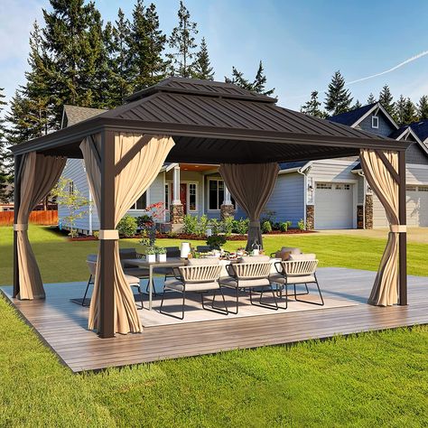 Metal Gazebo, Permanent Gazebo, Steel Gazebo, Aluminum Gazebo, Steel Roof, Hardtop Gazebo, Heavy Snow, Gazebo Pergola, Outdoor Gazebos